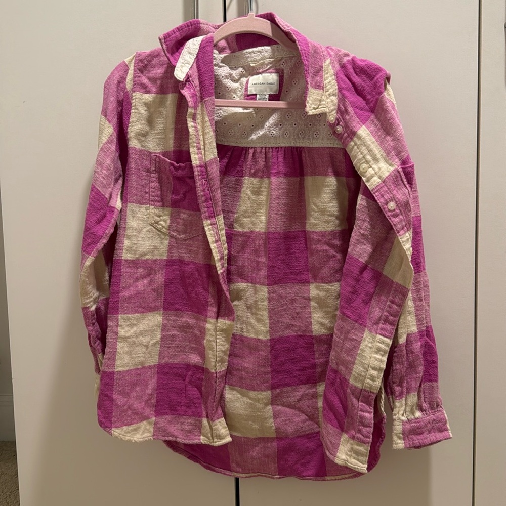 Oversizedd american eagle flannel